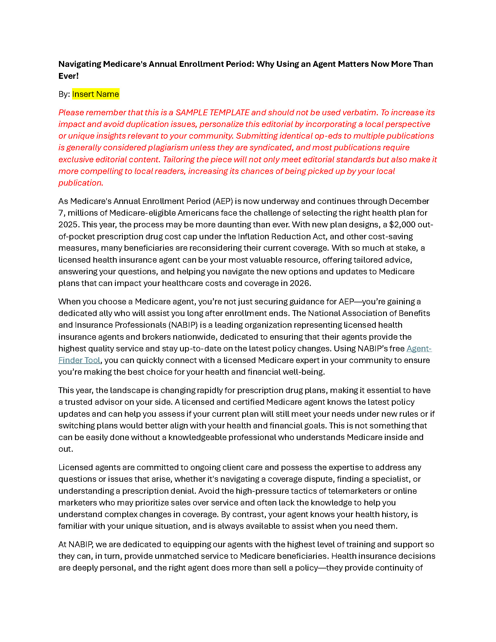 AEP Op-Ed for Chapters
