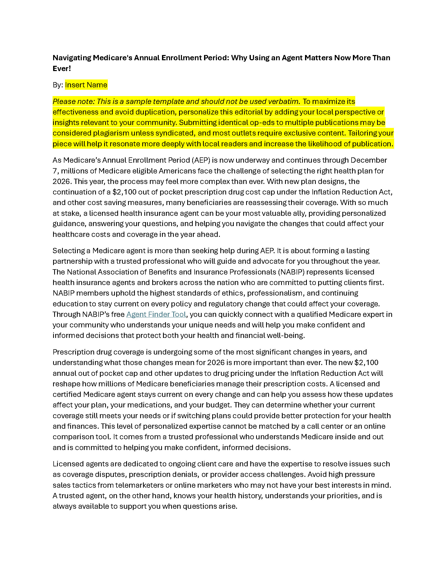 AEP Op-Ed for Chapters