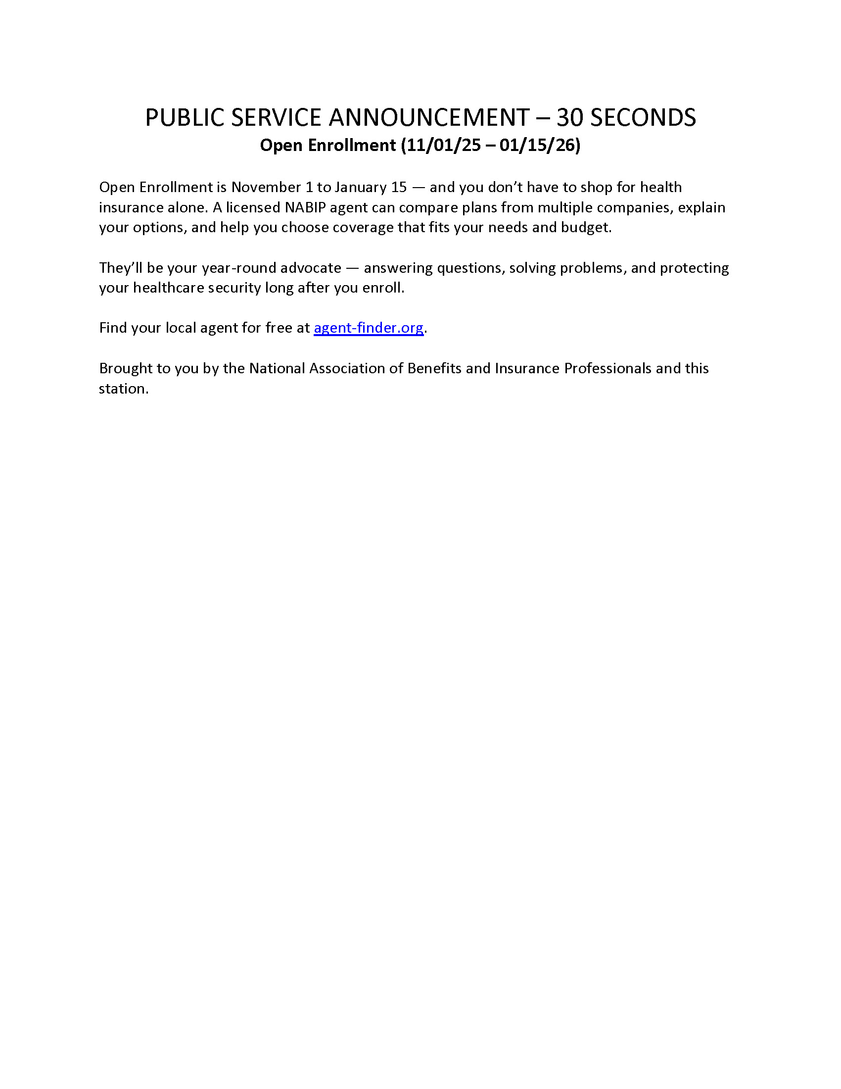 OEP PSA