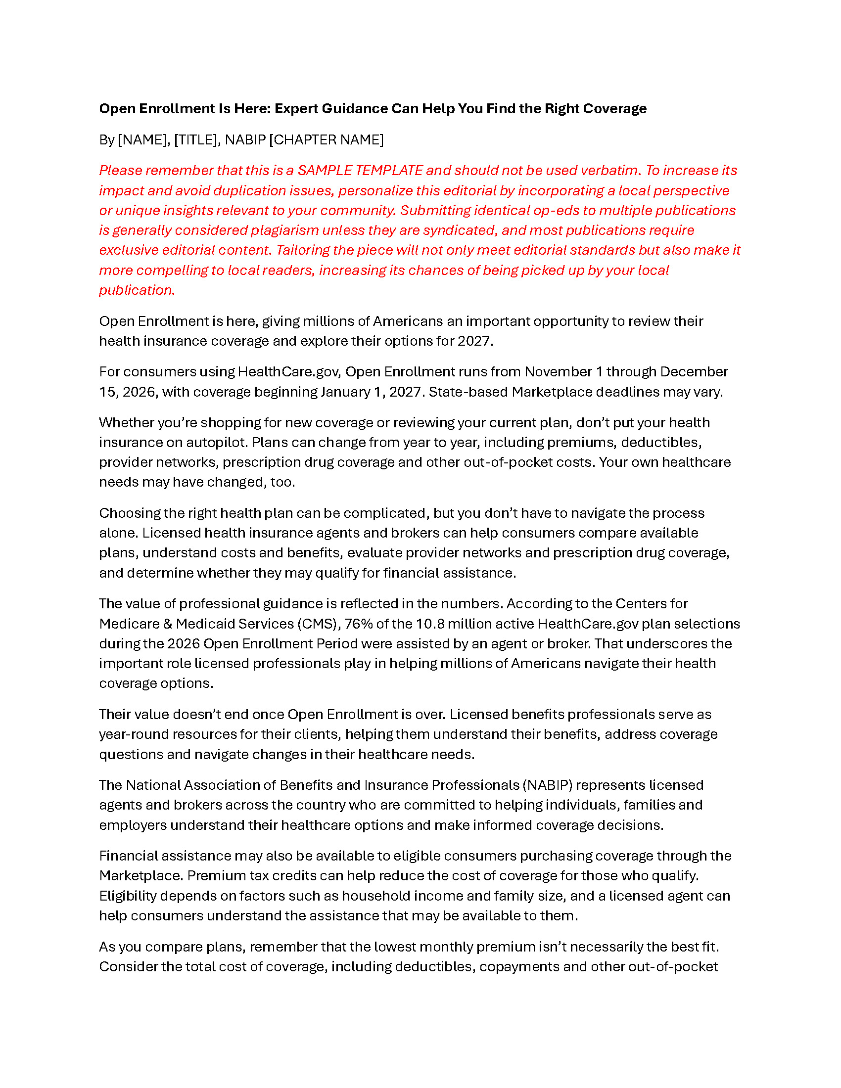 OEP Op-ed for Chapters