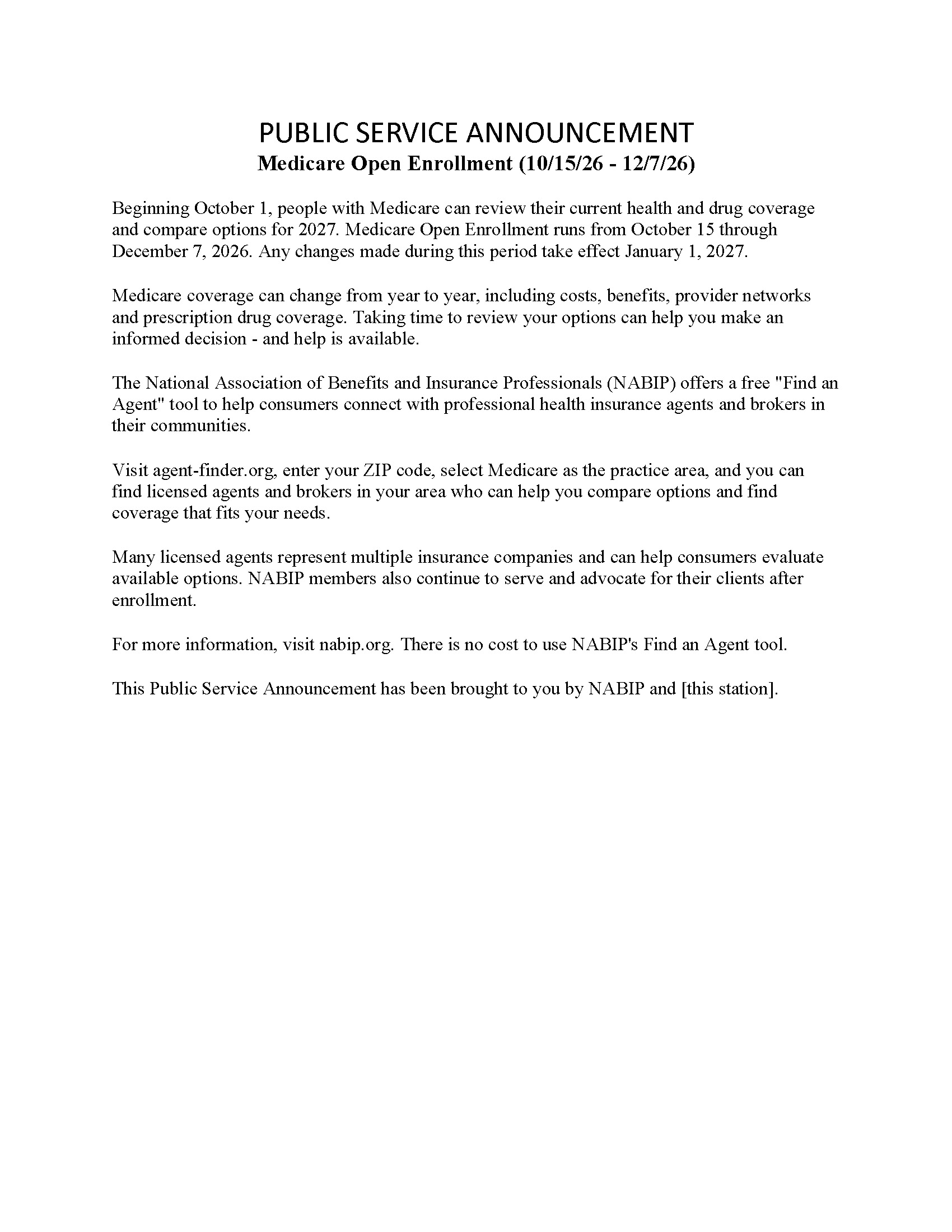 AEP PSA for Members