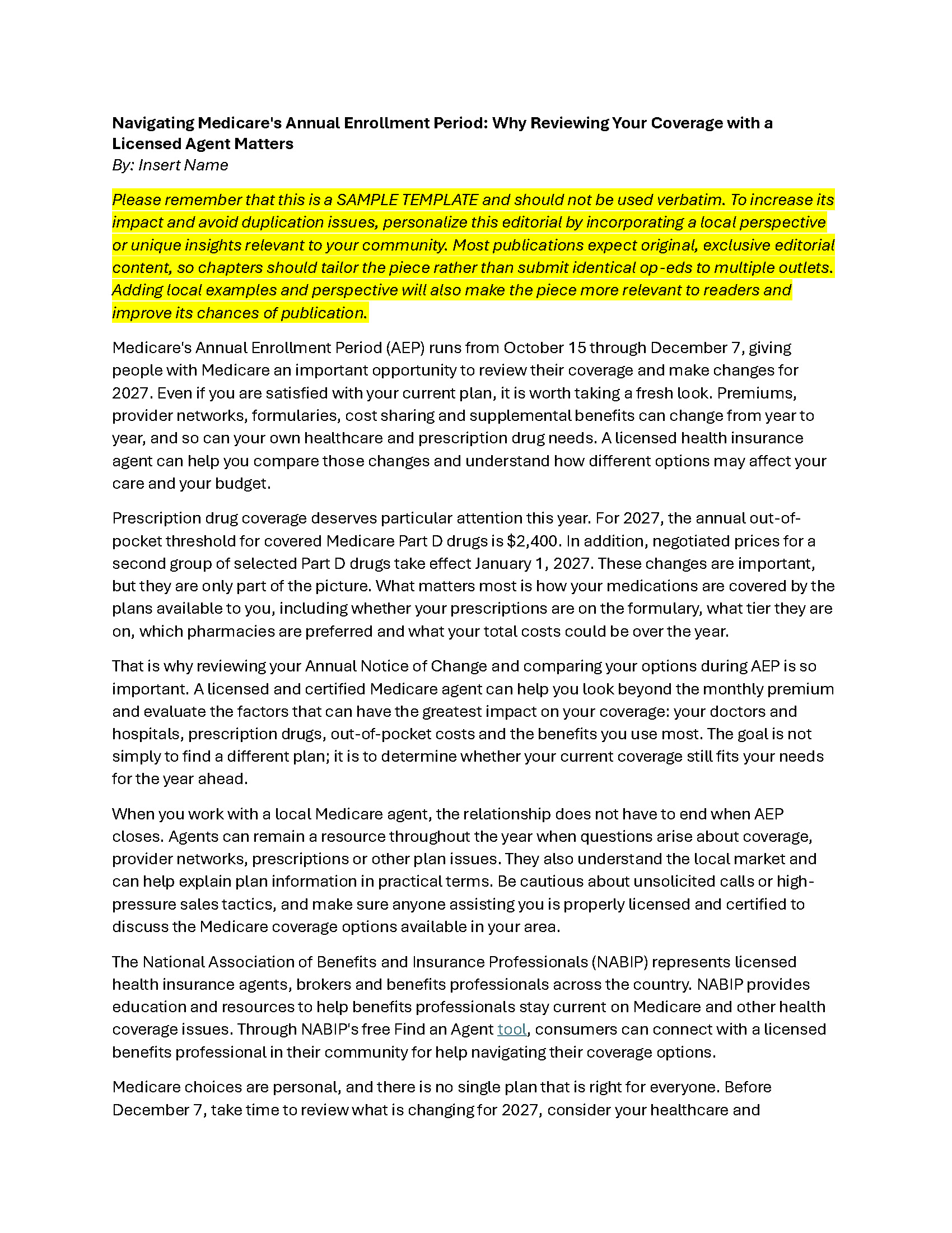 AEP Op-Ed for Chapters